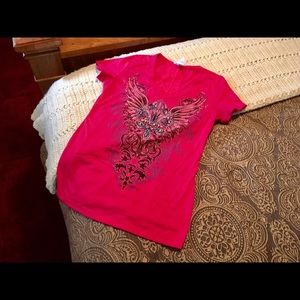 V Neck Tee with Bling from Buckle!